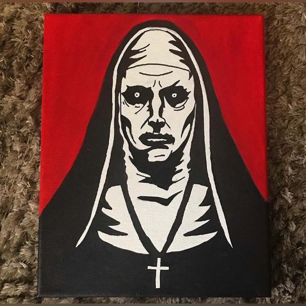 The nun painting